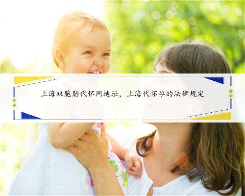 上海双胞胎代怀网地址，上海代怀孕的法律规定