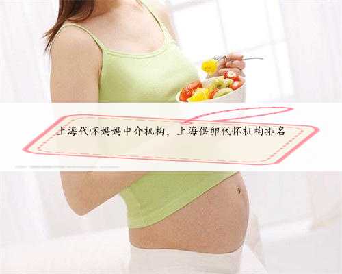 上海代怀妈妈中介机构，上海供卵代怀机构排名