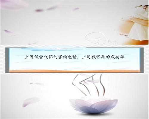 上海试管代怀的咨询电话，上海代怀孕的成功率